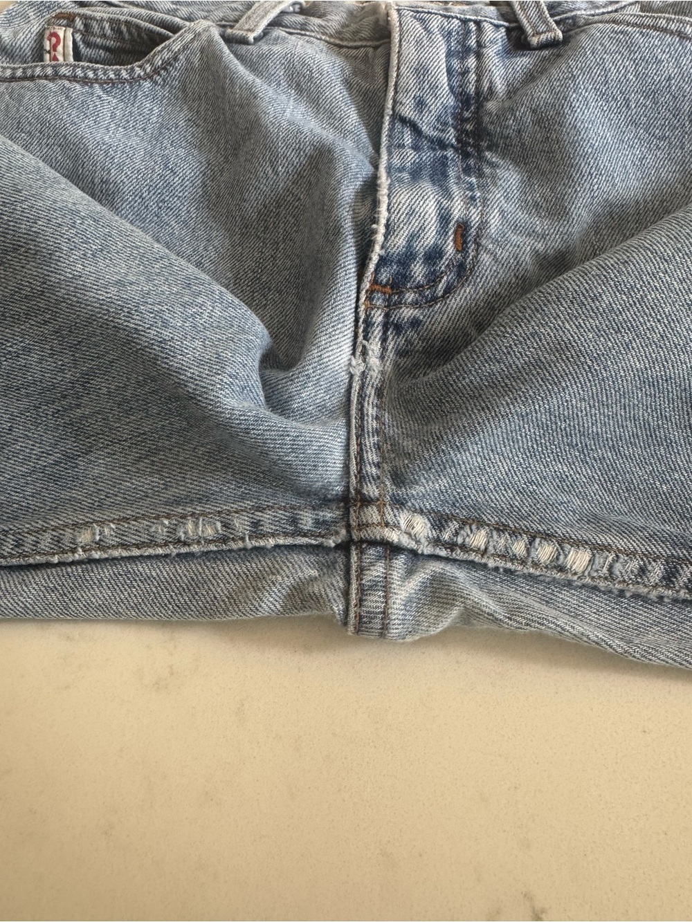 Vintage 90s Guess Jeans Original Fit Made In USA High Rise Mom Jeans Light - Picture 7 of 7